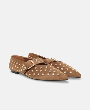 Ballerina flat with straps