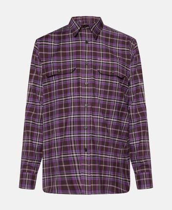 Wool-blend shirt