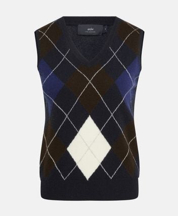 Cashmere sleeveless pullover