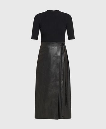Dress made from a blend of materials