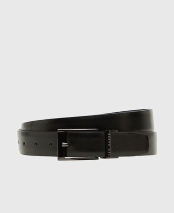 Reversible leather belt
