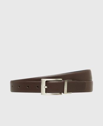 Reversible leather belt