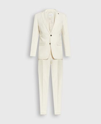 Linen-blend suit