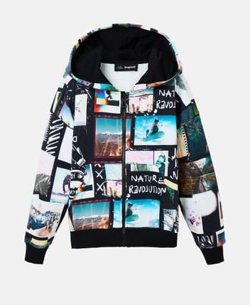Hooded sweat jacket