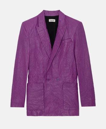 Leather blazer
