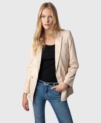 Leather blazer