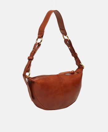 Leather shoulder bag