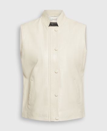 Leather waistcoat