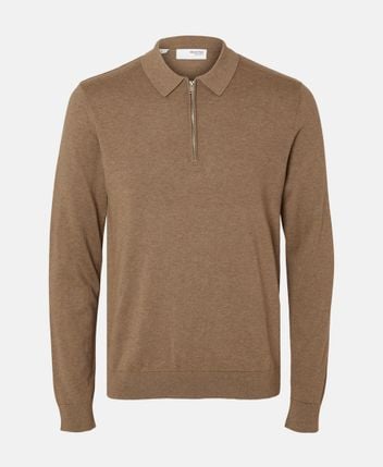 Knitted polo shirt