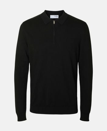 Knitted polo shirt