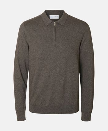 Knitted polo shirt
