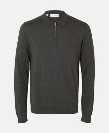 Knitted polo shirt
