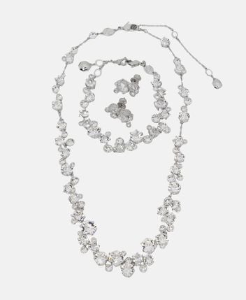 Necklace, bracelet and ear studs set Constel