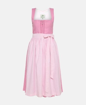 Linen-blend Dirndl with apron