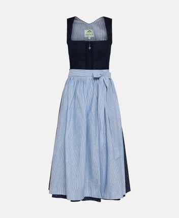 Linen-blend Dirndl with apron