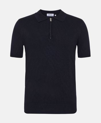 Knitted polo shirt