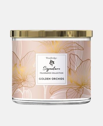 Scented candle Golden Orchids