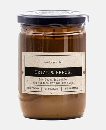 Scented candle Trial & Error