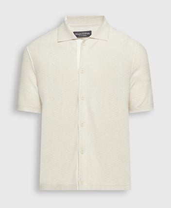 Linen-blend shirt