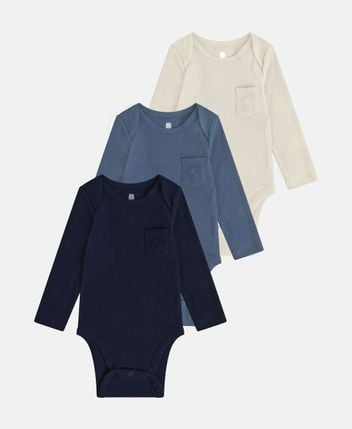 Long-sleeved body, pack of 3