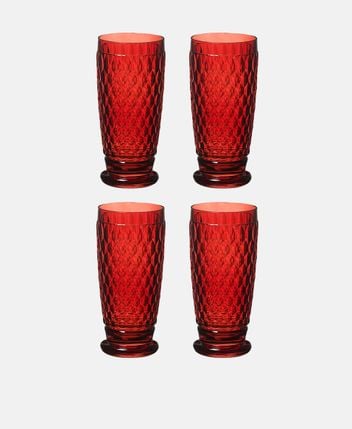 Glasses set, 4 pcs. Boston coloured