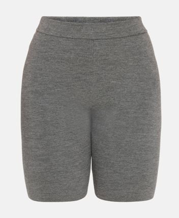 Wool-blend shorts