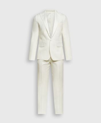 Linen-blend tuxedo