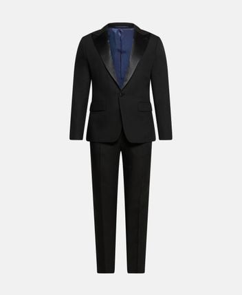 Linen-blend tuxedo