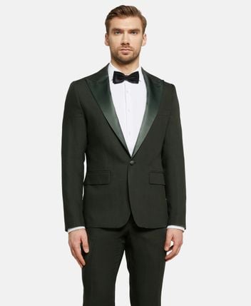 Linen-blend tuxedo