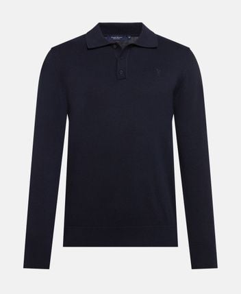 Knitted polo shirt