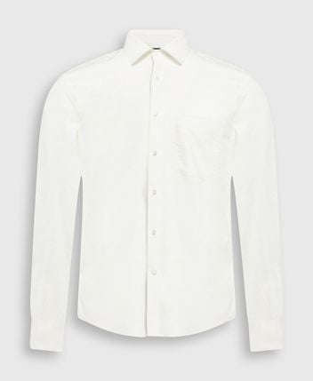Linen-blend shirt