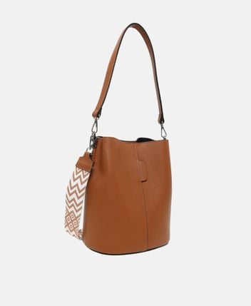 Leather bucketbag