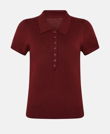 Knitted polo shirt