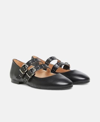 Ballerina flat with straps