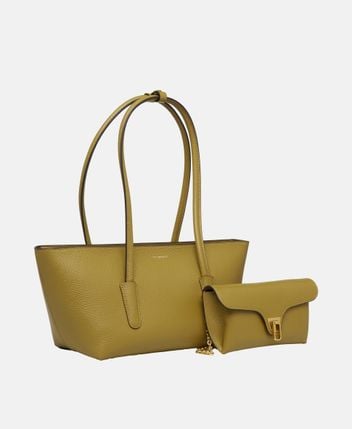Leather shoulder bag Double Beat