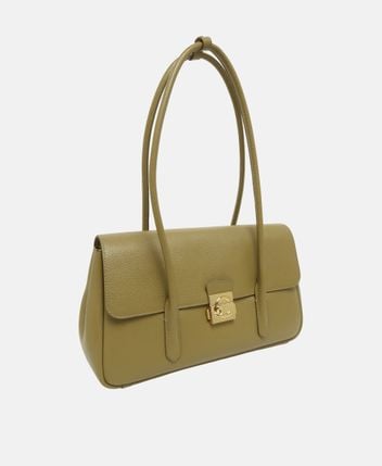 Leather shoulder bag