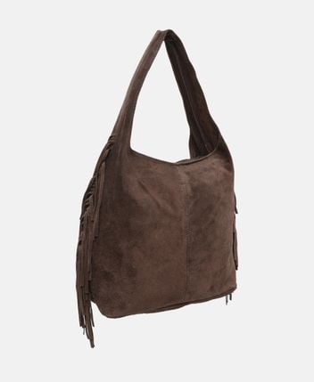 Leather shoulder bag
