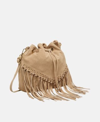 Leather bucketbag