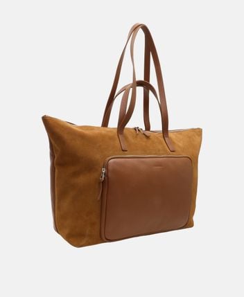 Leather shopper
