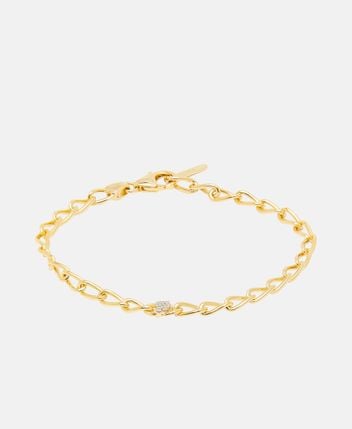 Chain bracelet Letter F