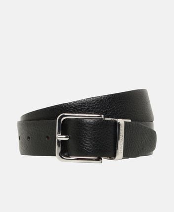Reversible leather belt