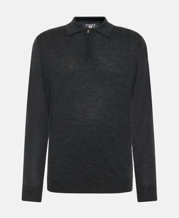 Woolen long-sleeved polo Cyrena