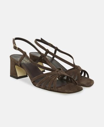 Ankle strap sandals Camoscio