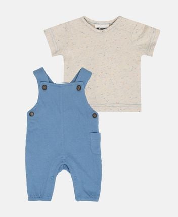 Dungarees with shirt