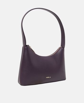 Leather shoulder bag Elara