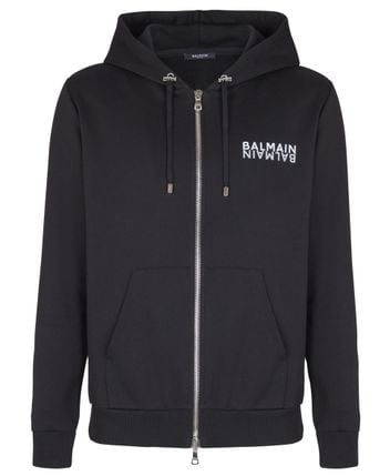 Hooded sweat jacket