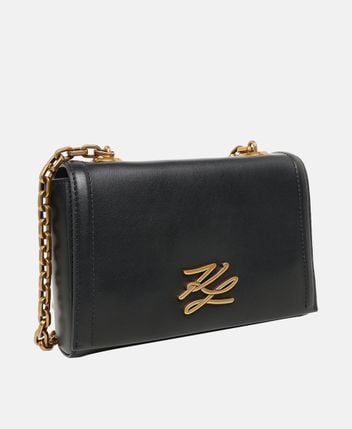 Leather cross body bag Autograph
