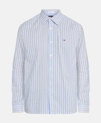 Long-sleeved shirt - relaxed fit Seersucker