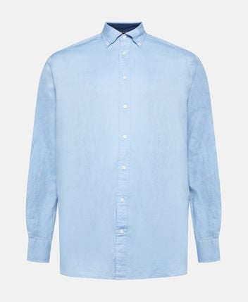 Linen-blend shirt