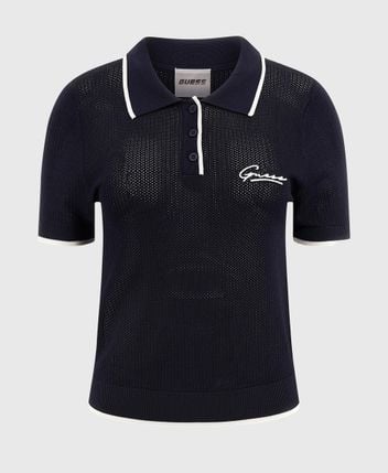 Knitted polo shirt